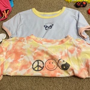 Shirt and crop top